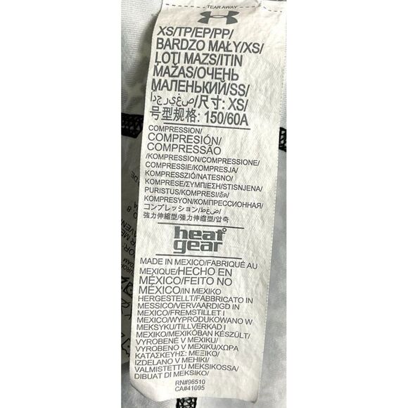 Under Armour HeatGear Capri Camouflage Compression Leggings, black/gray/white - Picture 3 of 8